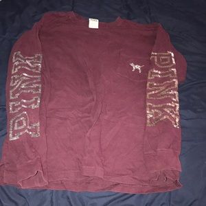 Pink long sleeve, don’t wear